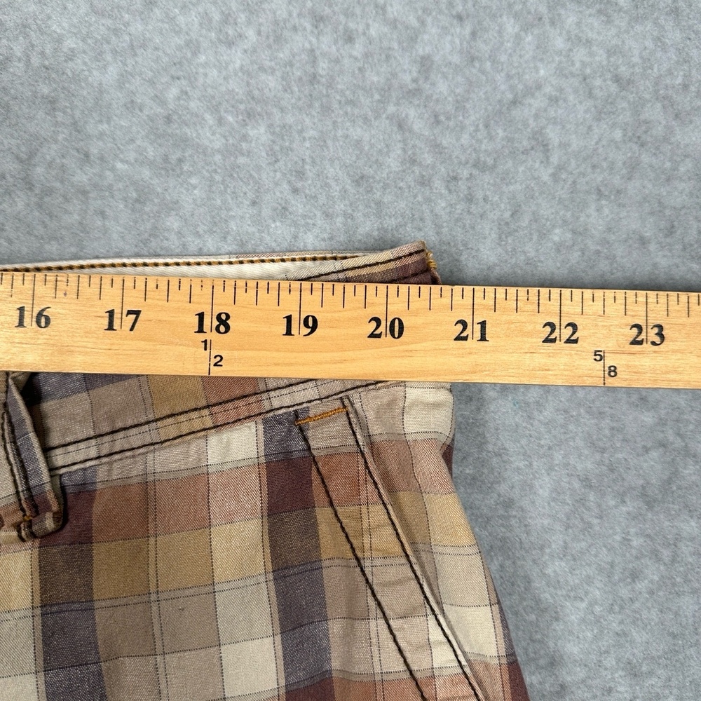 Tommy Bahama Cargo Shorts Mens‎ 42 Plaid Brown Beige Casual Utility Outdoor - Picture 8 of 14